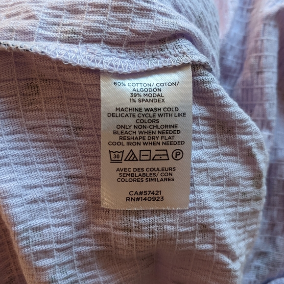 Light Purple Floral Top Loft - Picture 9 of 10